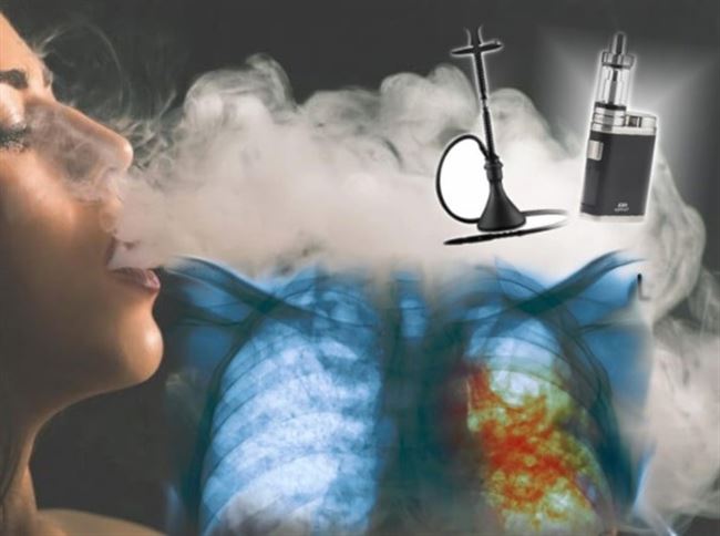 Вред от кальяна, лёгких и электронных сигарет