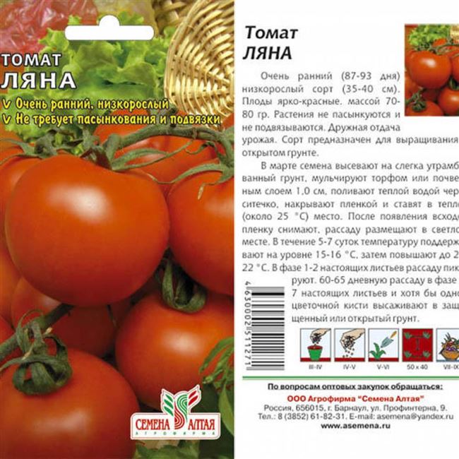 Описание сорта томатов Ляна