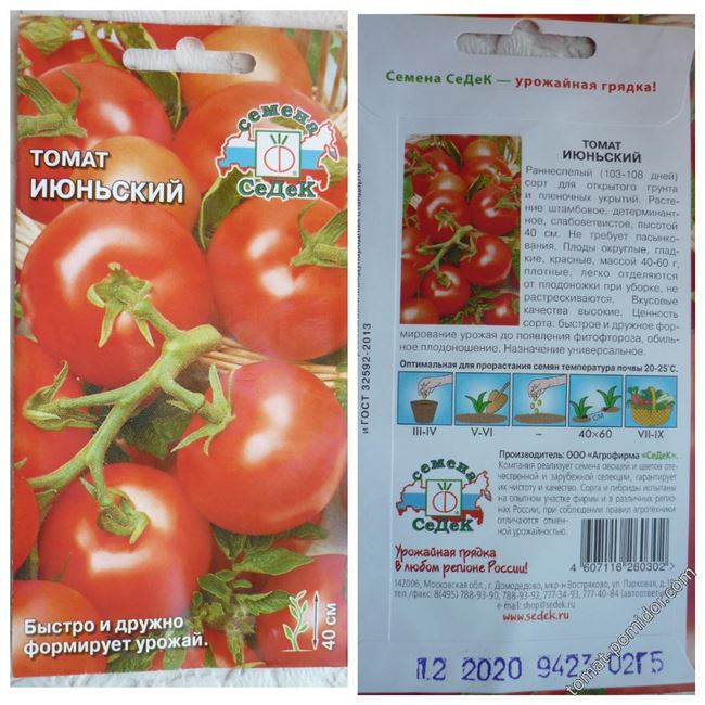 Июньский — И — сорта томатов — tomat-pomidor.com — отзывы на форуме | каталог