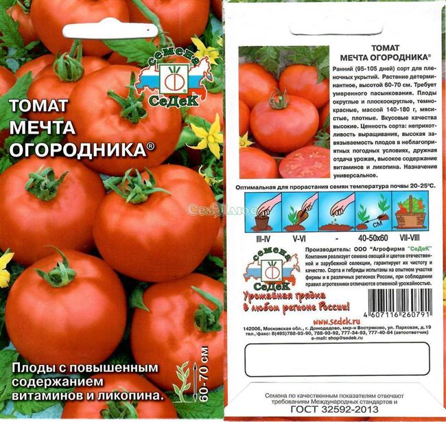 Урожай без усилий — томат Мечта лентяя: характеристика и описание сорта
